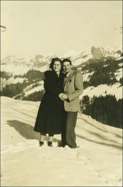 Marcel Remy courting his wife, always in the mountains